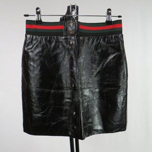 INA Faux Leather Skirt